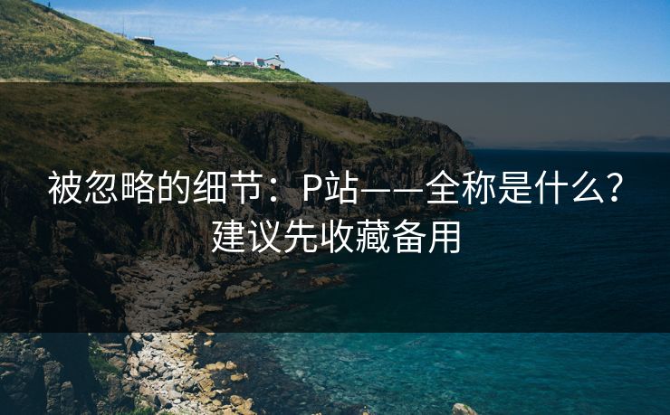 被忽略的细节:P站——全称是什么?建议先收藏备用 被忽略的细节:P站——全称是什么?建议先收藏备用